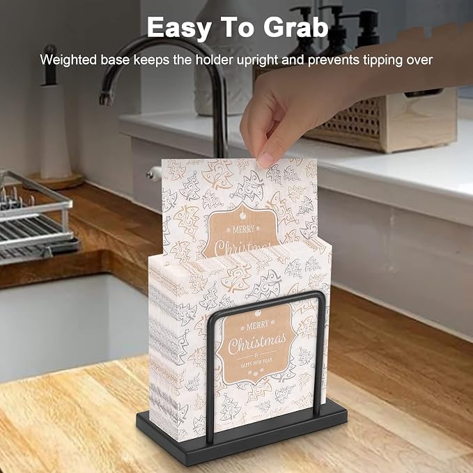 Livabber Napkin Holder, Metal Napkin Storage Modern Freestanding Tissue Paper - Image 6