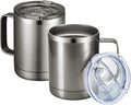 MEWAY 12oz Coffee Mug With Handle 2 Pack Bulk, Stainless Steel Insulated Travel by MEWAY