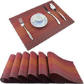 PIGCHCY Placemat, Washable Woven Non-Slip Insulation Durable Placemat Vinyl by PIGCHCY