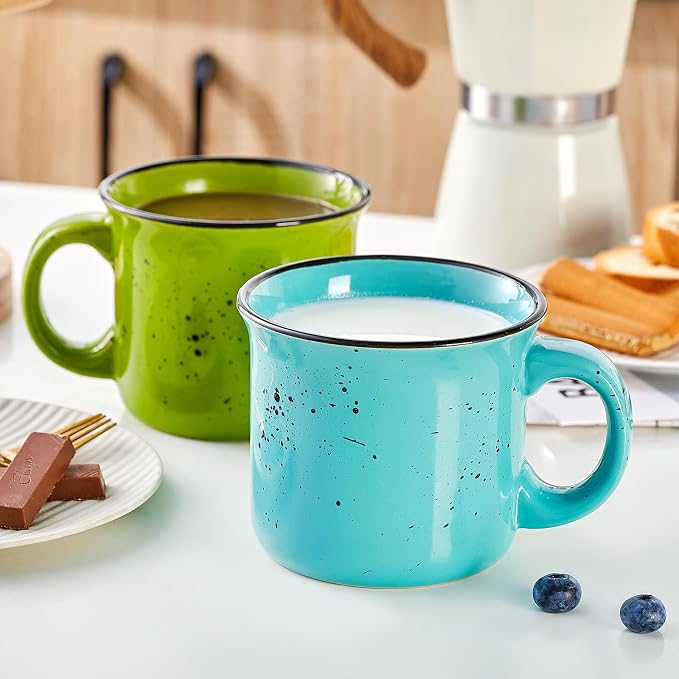 bestone Set of 4 Large Ceramic Mugs - Image 6