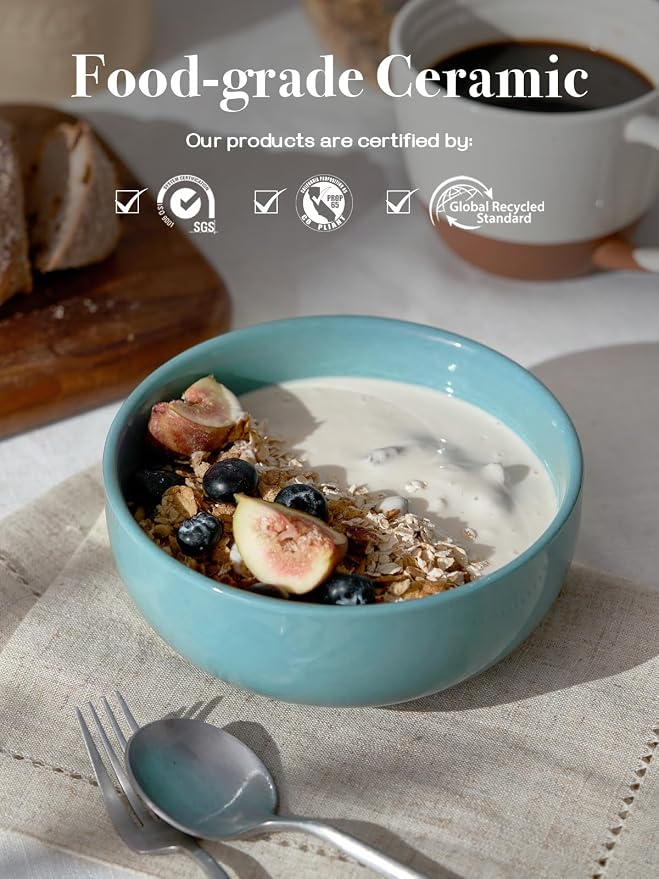 DOWAN 22 OZ Ceramic Soup Bowls & Cereal Bowls - Image 2