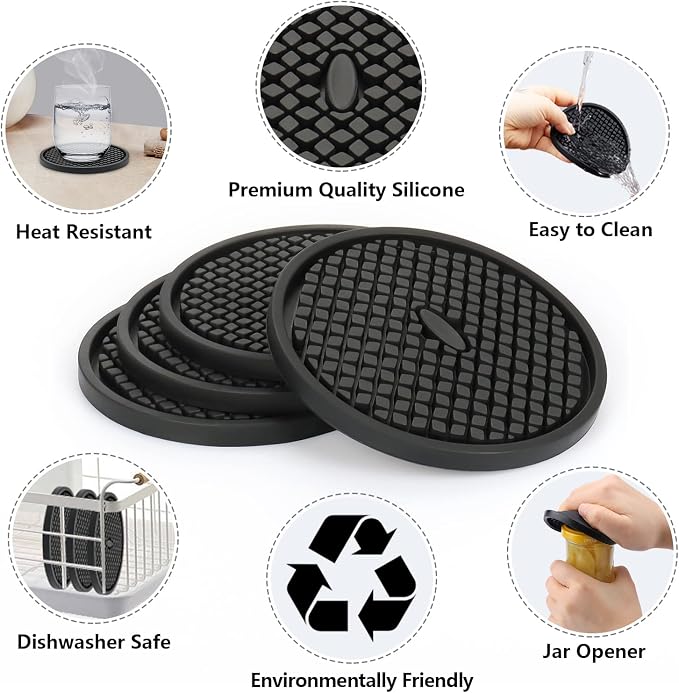 Silicone Drink Coasters - Image 2