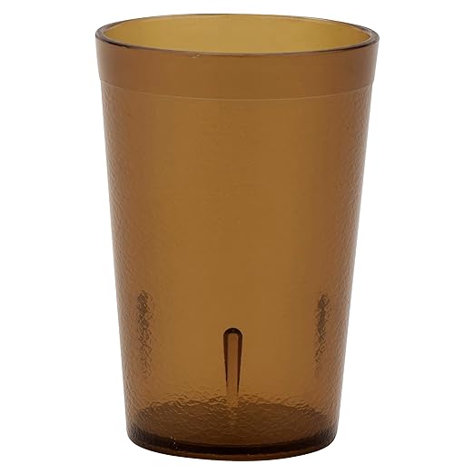 GET 8 oz Amber Plastic Tumbler | Dishwasher safe, Shatterproof, Restaurant by GET