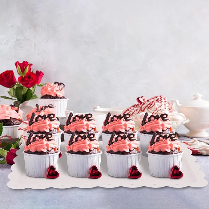 Food Tray, 12 Pack Serving Tray Serving Platter Cookies Dessert Plates - Image 6