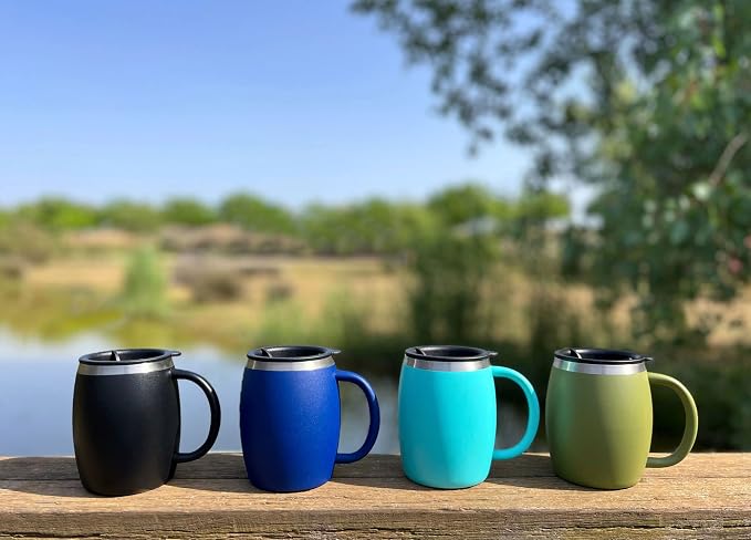 CHILLOUT LIFE Stainless Steel Insulated Coffee Mugs Set of 2 - Image 7