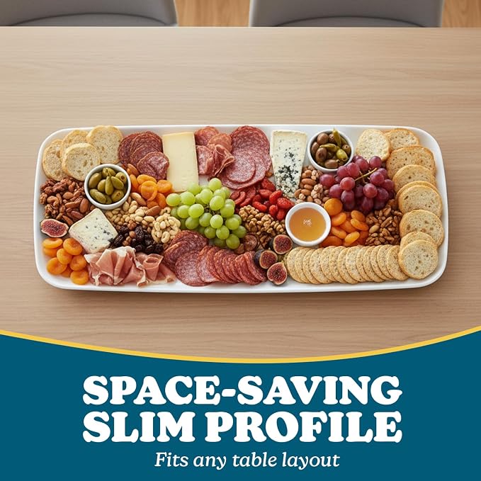 Rectangle White Serving Tray - Image 3