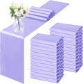 Horbaunal 2 Pack Lavender Satin Table Runner 12 x 108 Inch | Smooth Table by Horbaunal
