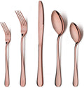 LIANYU Copper Silverware Flatware Set, 60 Piece Cutlery Set by LIANYU