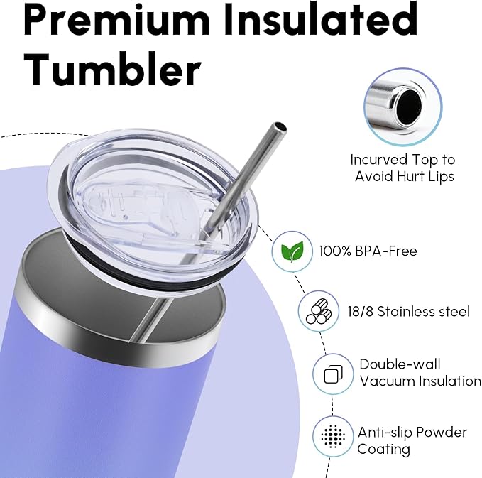 Volhoply 20 oz Skinny Tumbler - Image 3