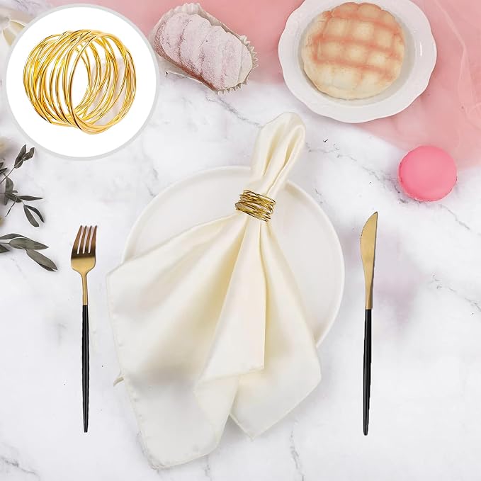 Gold Napkin Rings - Image 3