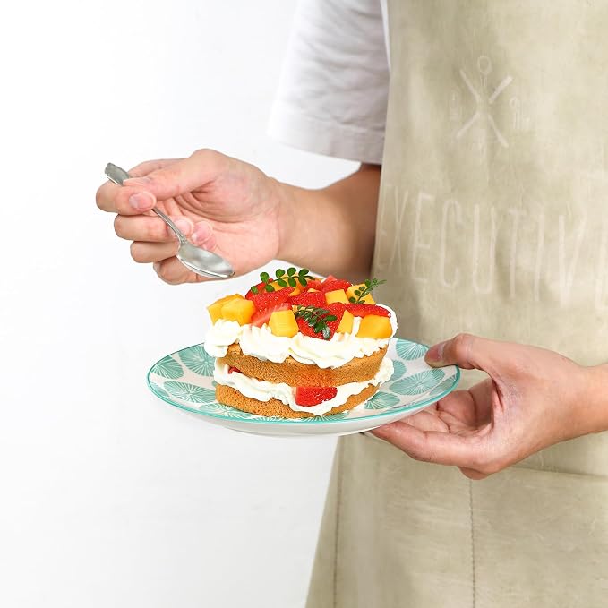 Selamica Ceramic Dessert Plates, 7 Inch Small Plates, Appetizer Plates - Image 5