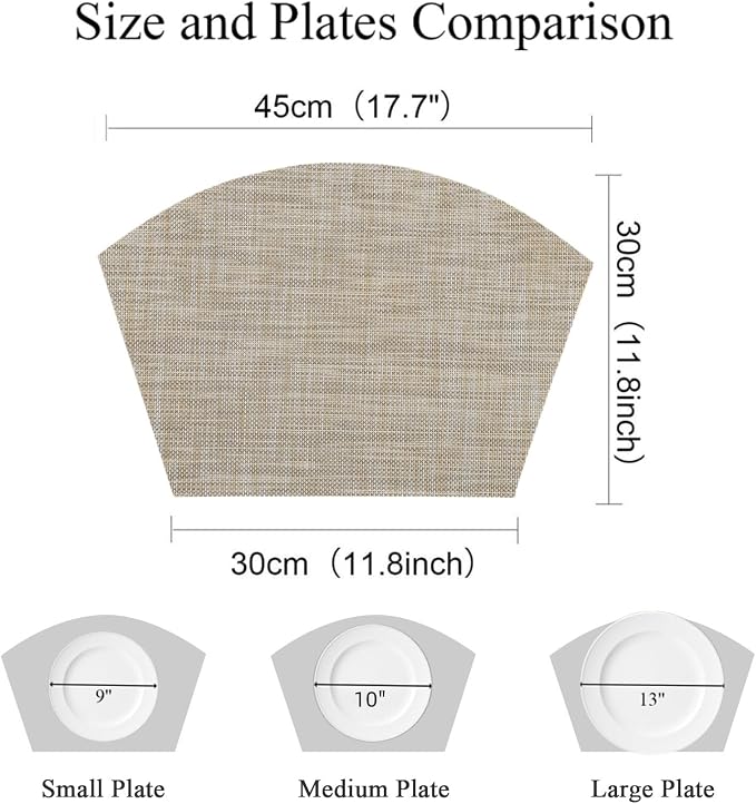 SHACOS Wedge Placemats Set of 4 - Image 5