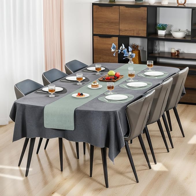 Faux Leather Placemats Set of 4, Dual Sided - Image 3