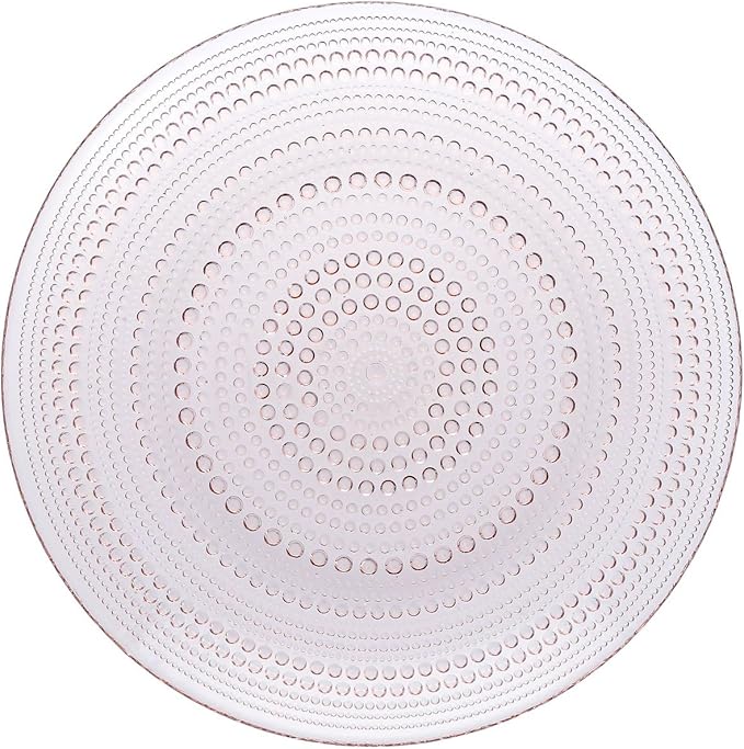 Fortessa Jupiter Hobnail Glass, 10.5" Dinner Plate by Unknown