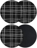 Simple Grid Coasters Set of 4 Absorbent Coasters by Unknown