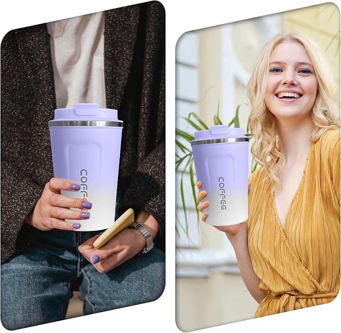 SPLMIFA Travel Coffee Mugs Leak-Proof, Reusable Coffee Cup - Image 6