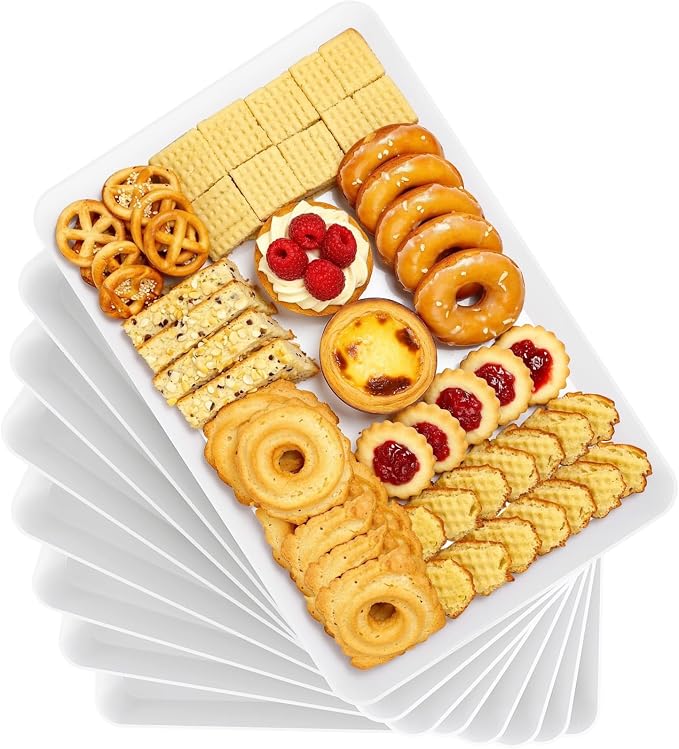 Serving Trays, Serving Platter, Plastic Trays, Rectangular, by Unknown