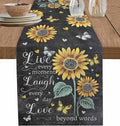 Retro Sunflower Table Runners 90 Inches Long, Spring Summer Farmhouse Table by Unknown