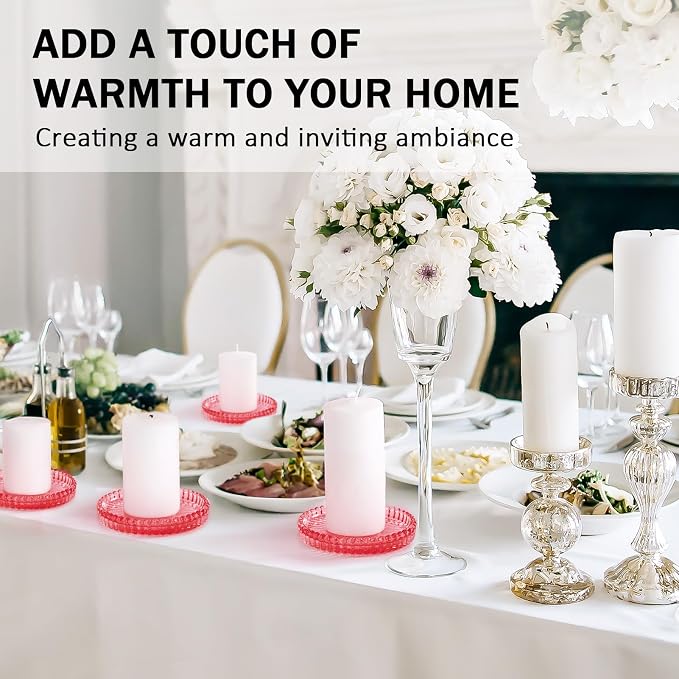 Modern Clear Glass Coasters Set of 8, Cute Coasters Table Mats - Image 3