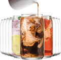 Le'raze Set of 10 Patented Can Shaped® Drinking Glasses - 16oz Clear Irish by LERAZE