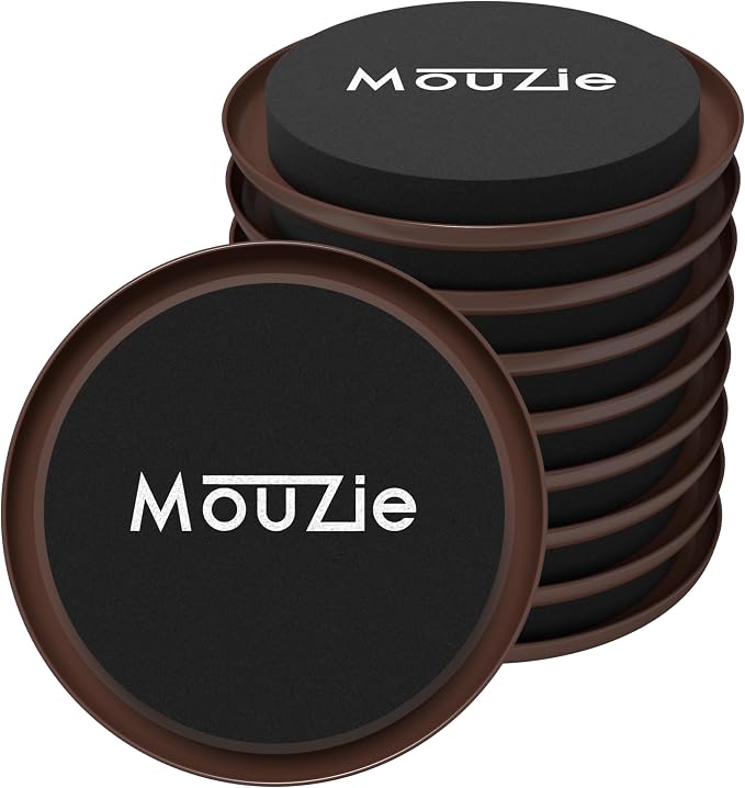 8 Brown 3 1/2 Inch Reusable Heavy-Duty Mover Large Appliance and Furniture by MouZie-MovingMadeEasy