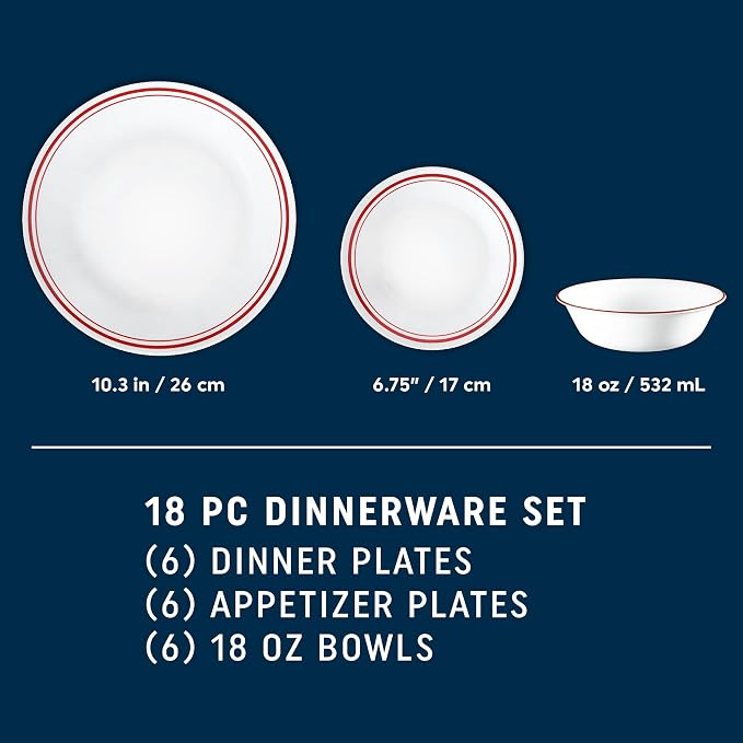 Corelle Vitrelle 18-Piece Service - Image 6
