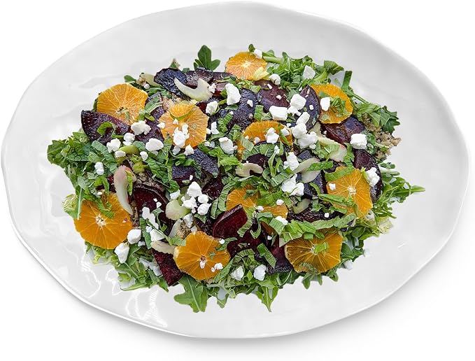 Yalin Oval Large Serving Platter, 16 Inch Melamine Serving Tray, Salad and - Image 6