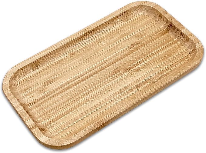 Bam&Boo Bamboo Serving Tray Natural Minimalist Rectangular Coffee, Decor by BamBoo