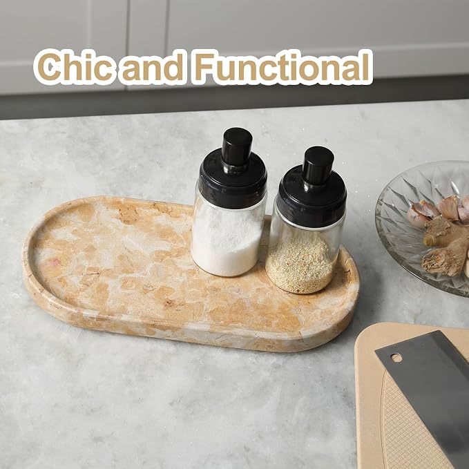 Egypt Natural Marble Tray, Catchall Tray - Image 7