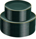 PULOTE 60PCS Green Plastic Plates by PULOTEpartywareWesupplyproductsandyouenjoylife