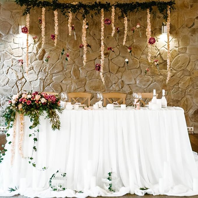 2 Pack Cheesecloth Table Runner 10Ft Christmas Gauze Boho Table Runners - Image 6