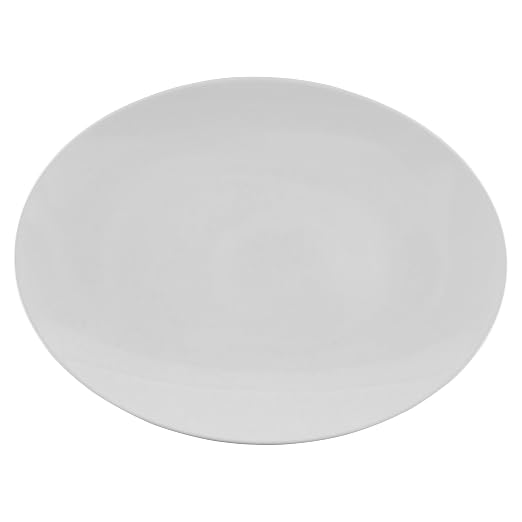 G.E.T. OP-1813-W Heavy-Duty Shatterproof Plastic Oval Melamine Serving Platter - Image 6