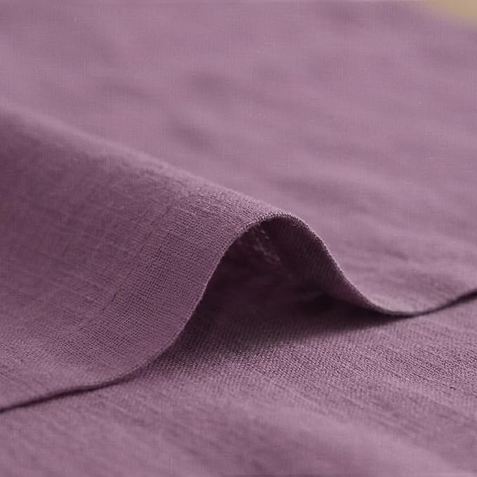 Solino Home 100% Pure Linen Table Runner Mulberry Long, Fete 14 x 120 in | - Image 4