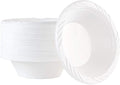 400 Count Disposable 12 ounce White Plastic Soup Bowls by PLASTICPRO