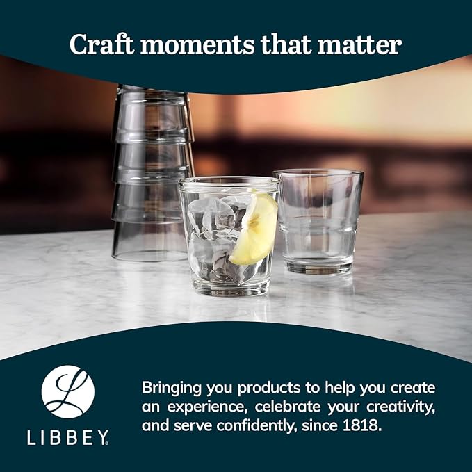 Libbey 15790 Restaurant Basics Stacking 9 oz Pint Glasses Set of 12, All - Image 7