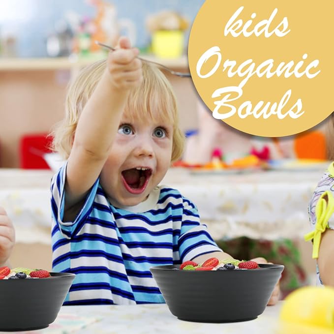 Wheat Straw Bowl Sets, Microwave and Dishwasher Safe Bowls, Alternative Plasic - Image 6
