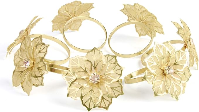 Picowe Set of 12 Alloy Napkin Rings - Image 6