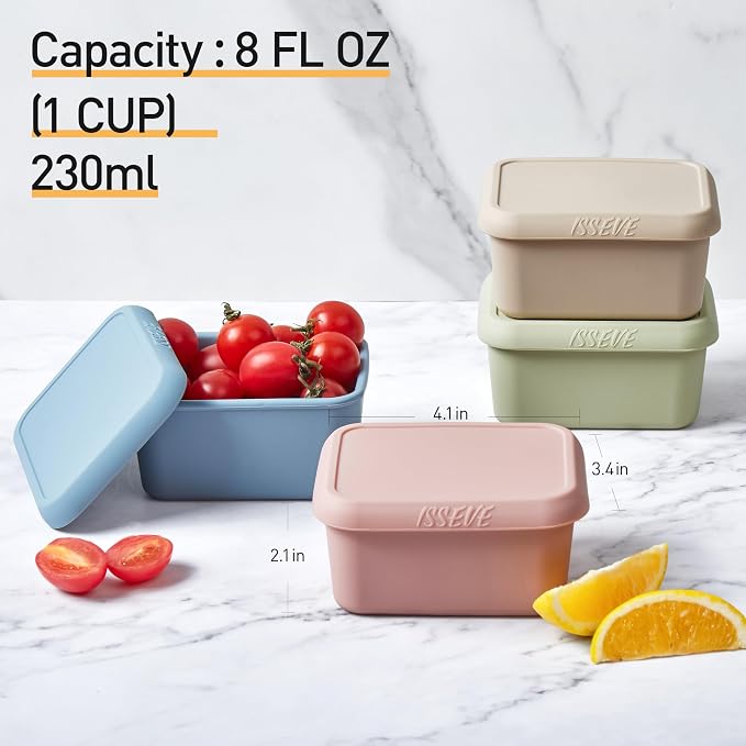 ISSEVE 8oz Silicone Snack Containers - Image 8
