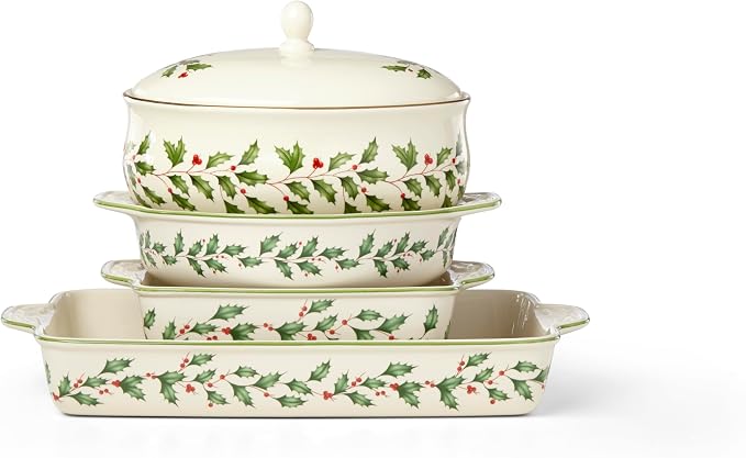 Lenox Holiday Ivory Porcelain Christmas Candy Jar - Image 4