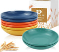 4 Inch Soy Sauce Dishes 8 Pieces, Lightweight and Unbreakable Wheat Straw Plates by BUSOKIP