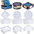 LET'S RESIN 18 Pcs Coaster Resin Molds Silicone, Coaster Molds | by LETSRESIN
