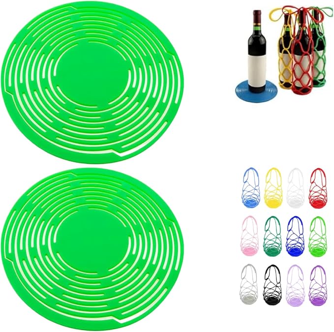 Multi-Use Silicone Storage Bag & Organizer, Silicone Wine Carrier, Portable by Unknown