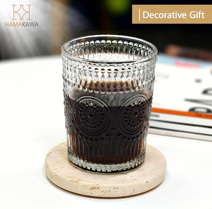 Turkish Natural Marble Coasters Set of 4, Round Travertine Coasters 4 inch - Image 9