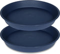2 Pack of 8 inch Plant Saucer Clear, Heavy Duty Plastic Plant Water Tray 8 inch by Bleuhome