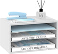 3 Tier Wood Desk Organizer, Mail Sorter and Paper Organizer by SUPEASY