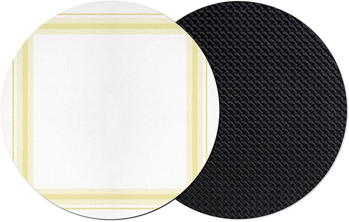 Coasters Set of 2, Modern Simple Stripes Lines Pattern Absorbent Cup Coaster by Unknown