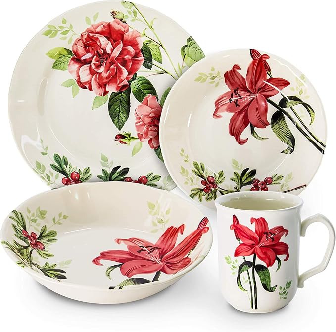 24-Piece Porcelain Dinnerware Set by TudorEngland