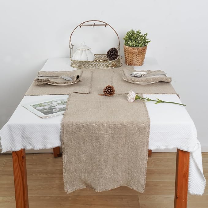 100% Pure Linen Table Runner 72 Inches Long-Super Thick Noble Cloth Dining - Image 6
