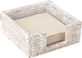 Sumnacon Napkin Holder for Table, Square Cocktail Napkin Holders, Wicker Rattan by Sumnacon