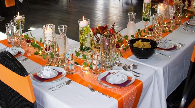 Satin Terracotta Table Runners 10 Pack - Image 6